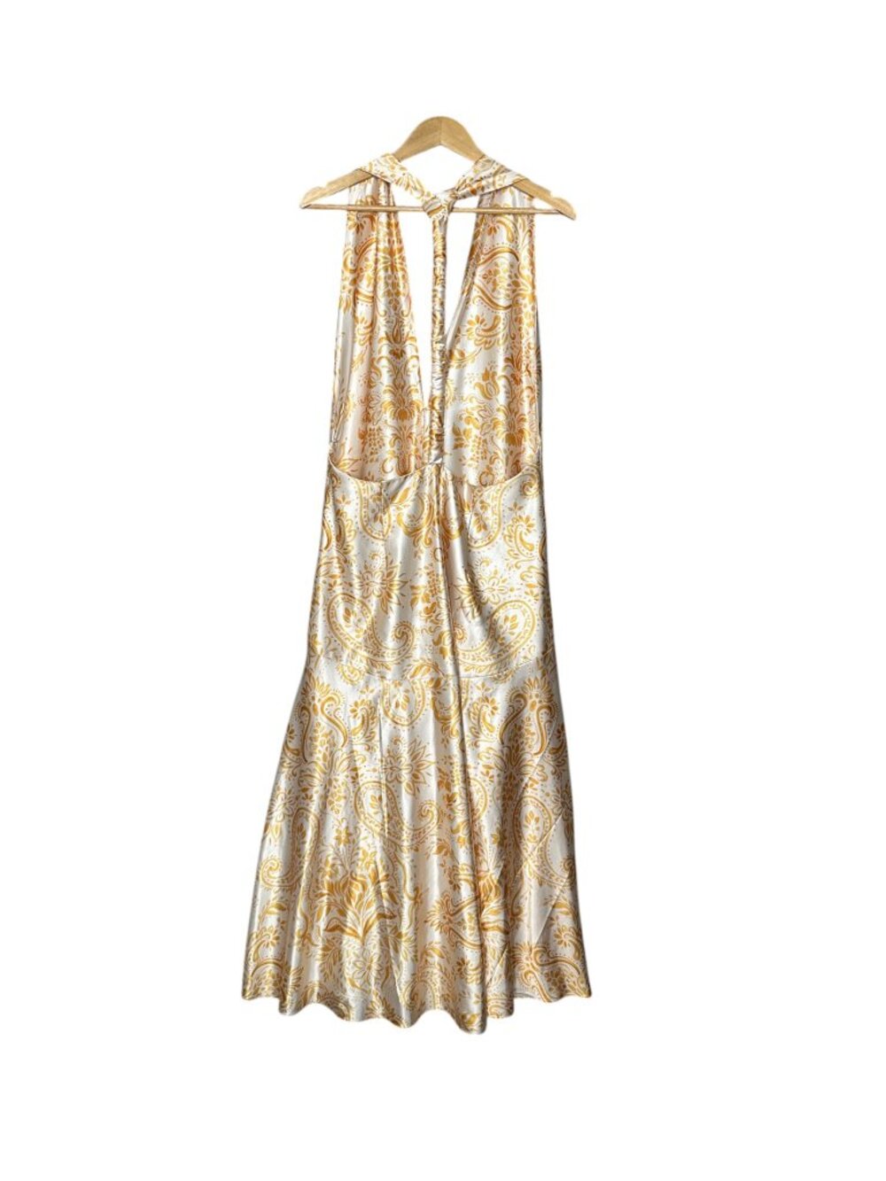 Parker The Nia Romantic Printed Open Back Halter Maxi Dress Paisley Dandelion - Picture 9 of 12